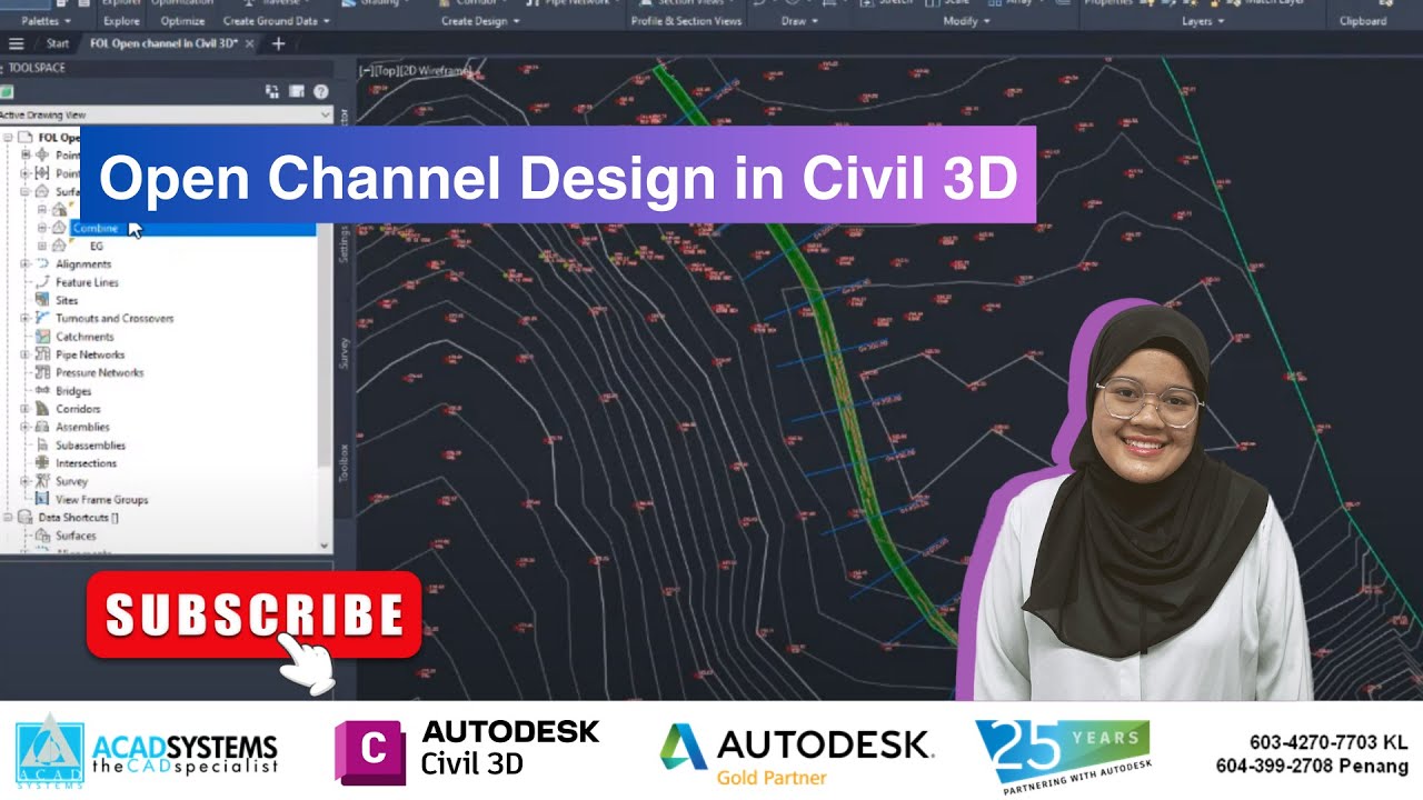 Проектирование открытых каналов в Civil 3D