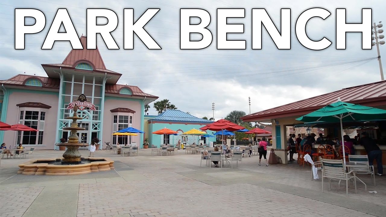 Disney Park Bench - Caribbean Beach Resort - Courtyard