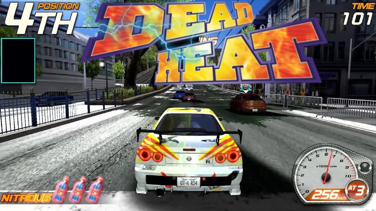 DEAD HEAT ARCADE (US REV 6273) - NAMCO ES1 - ALL RACES GAMEPLAY
