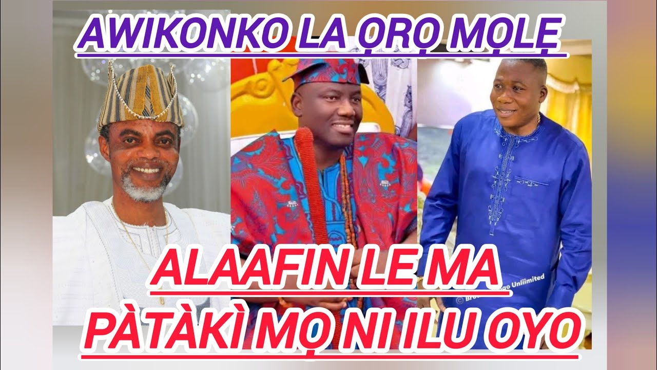 AWIKONKO FỌ ỌRỌ LÓJÚ PATAPATA,  SUNDAY ÌGBÒHO KII ṢE ẸNI ABUKU, O ṢEE ṢE KI ALAAFIN DI ẸNI YẸPẸRẸ 
