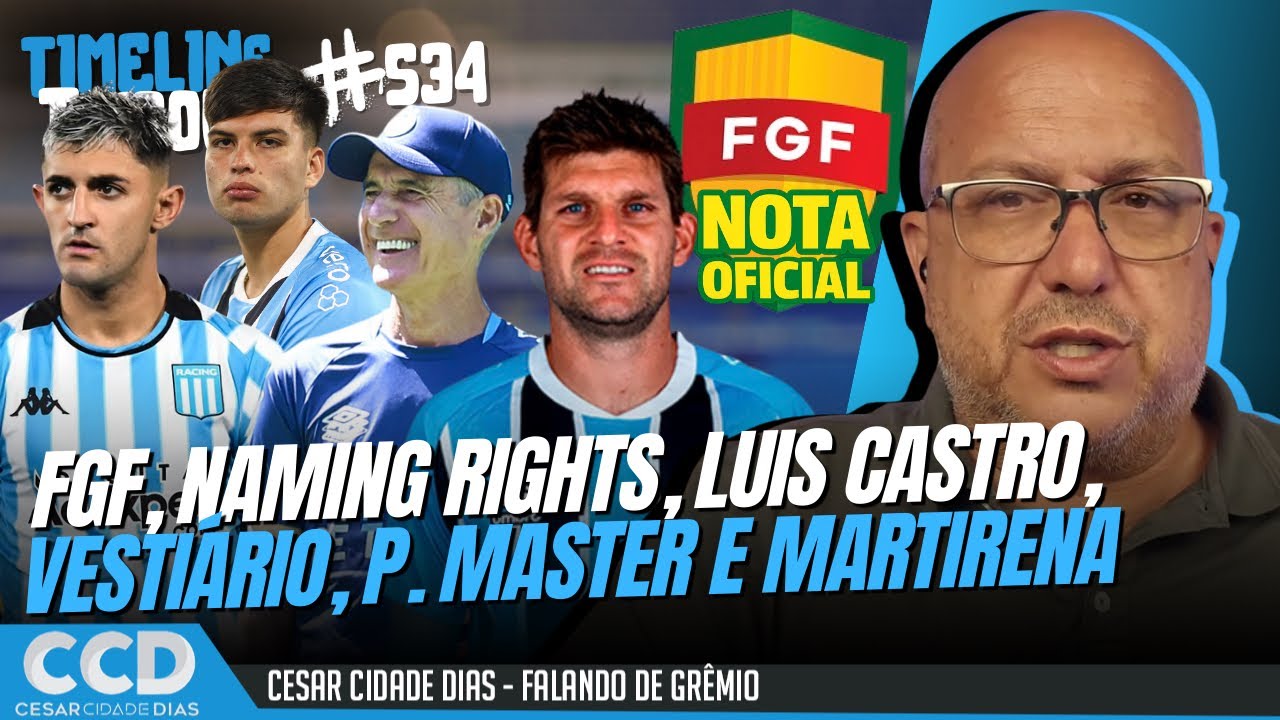 Timeline Tricolor #534: Patrocínio Master e Naming Rights | Vestiário blindado | Lateral do Racing