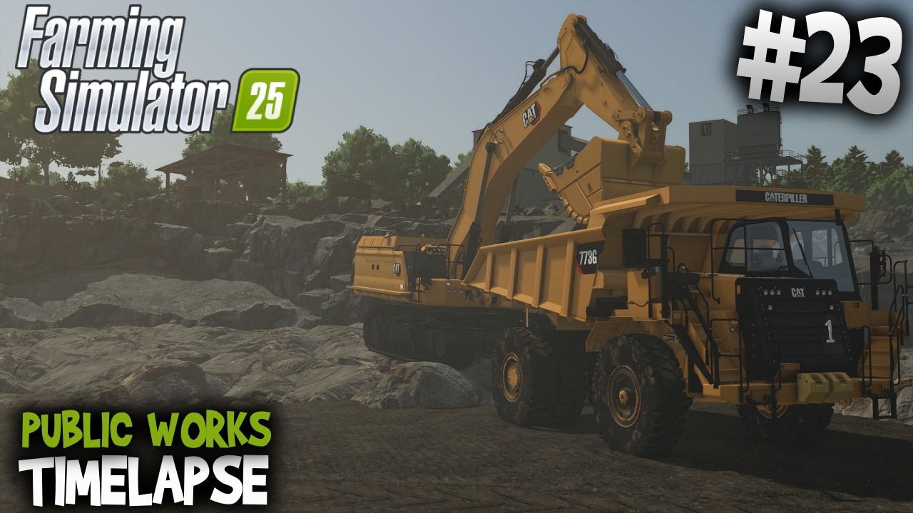 🚨 Горные работы начинаются! Тяжёлая техника 🚧 CAT 395, D11 и 773G 👷 FS25