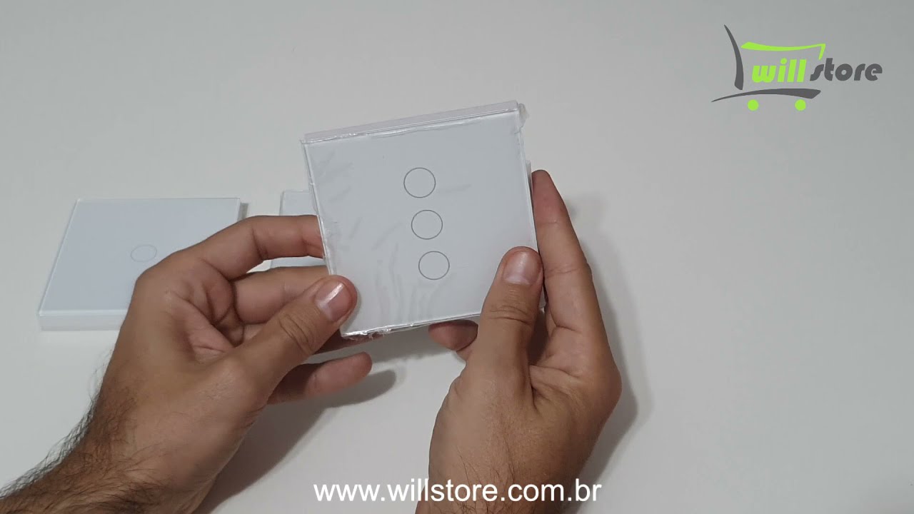 Interruptor Touch RF 433Mhz Sem Fio (Rádio Frequência) Para Interruptores Tuya, eWelink