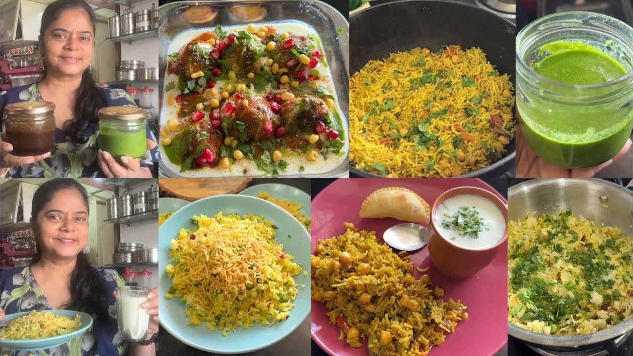 Holi preparations tips & tricks +Breakfast & Lunch🍱 dahi bhalla🌺 pohe🌺 chole pulao🌺 banana milkshake