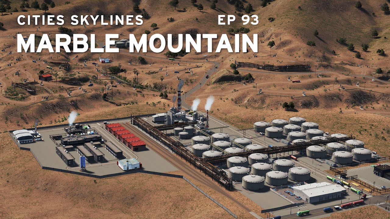 Sprawling Oil Fields | Cities Skylines: Marble Mountain 93