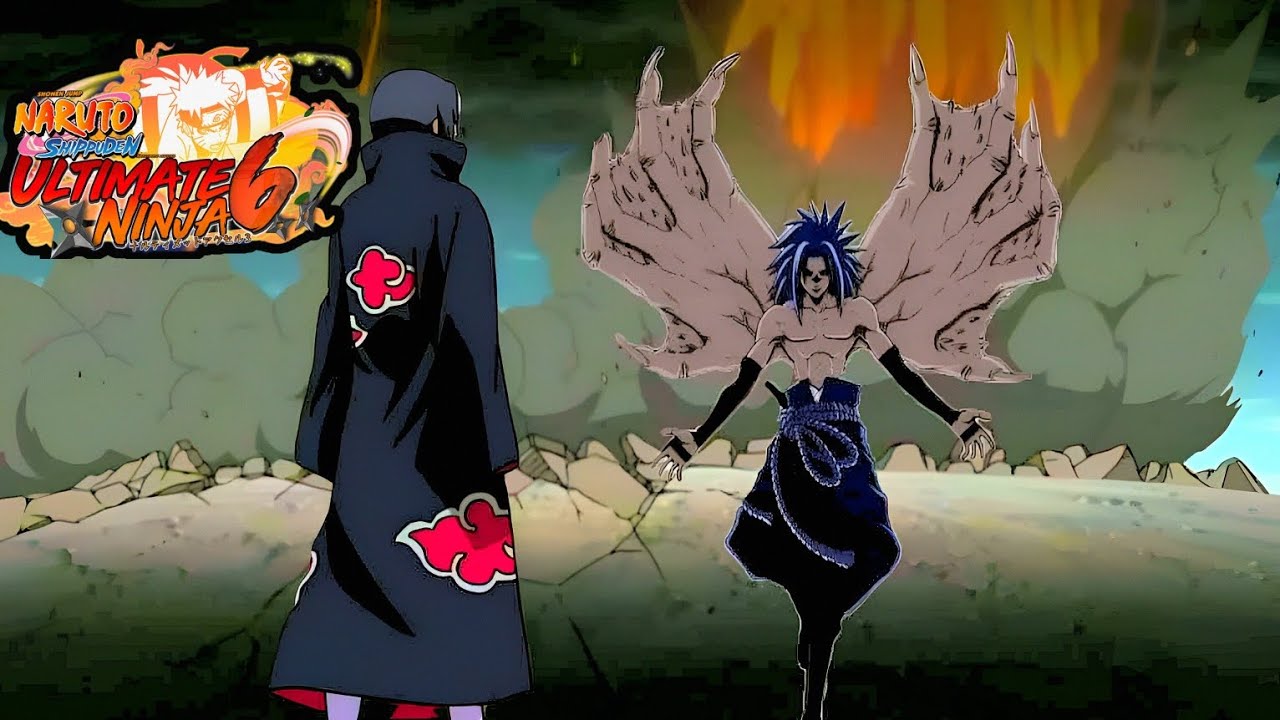 Curse mark Sasuke vs Itachi (Naruto Shippuden Ultimate Ninja 6 alpha v3.0 mod AetherSX2 android)
