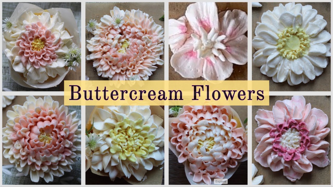 NEW Buttercream Flowers Piping Tutorial