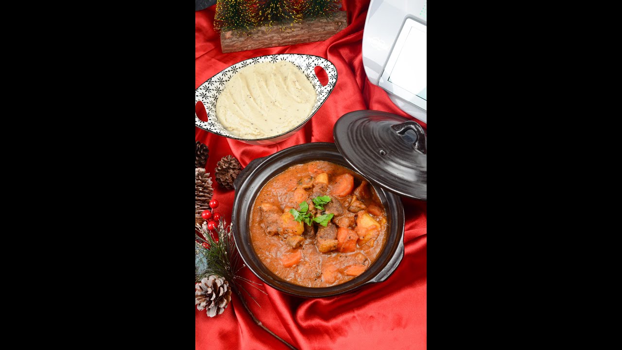 Thermomix® Recipes - Beef Stew with Cauliflower Mash