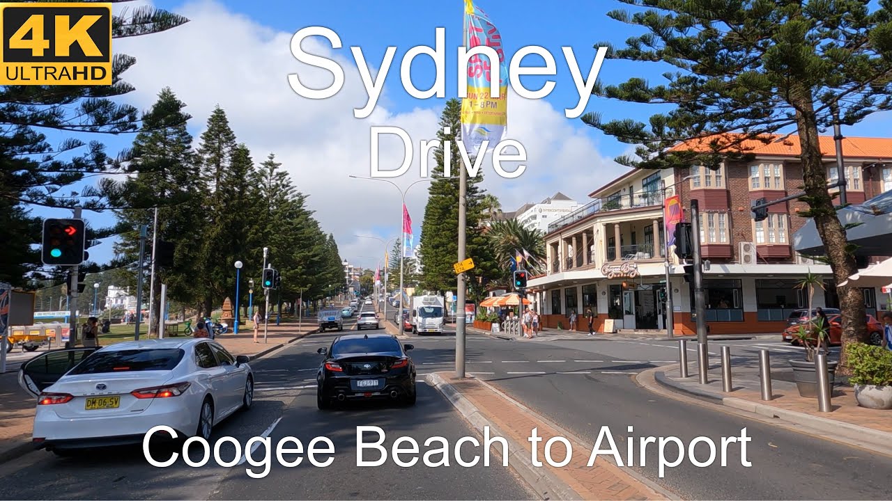 Driving Coogee Beach to Airport | Sydney Australia | 4K UHD 