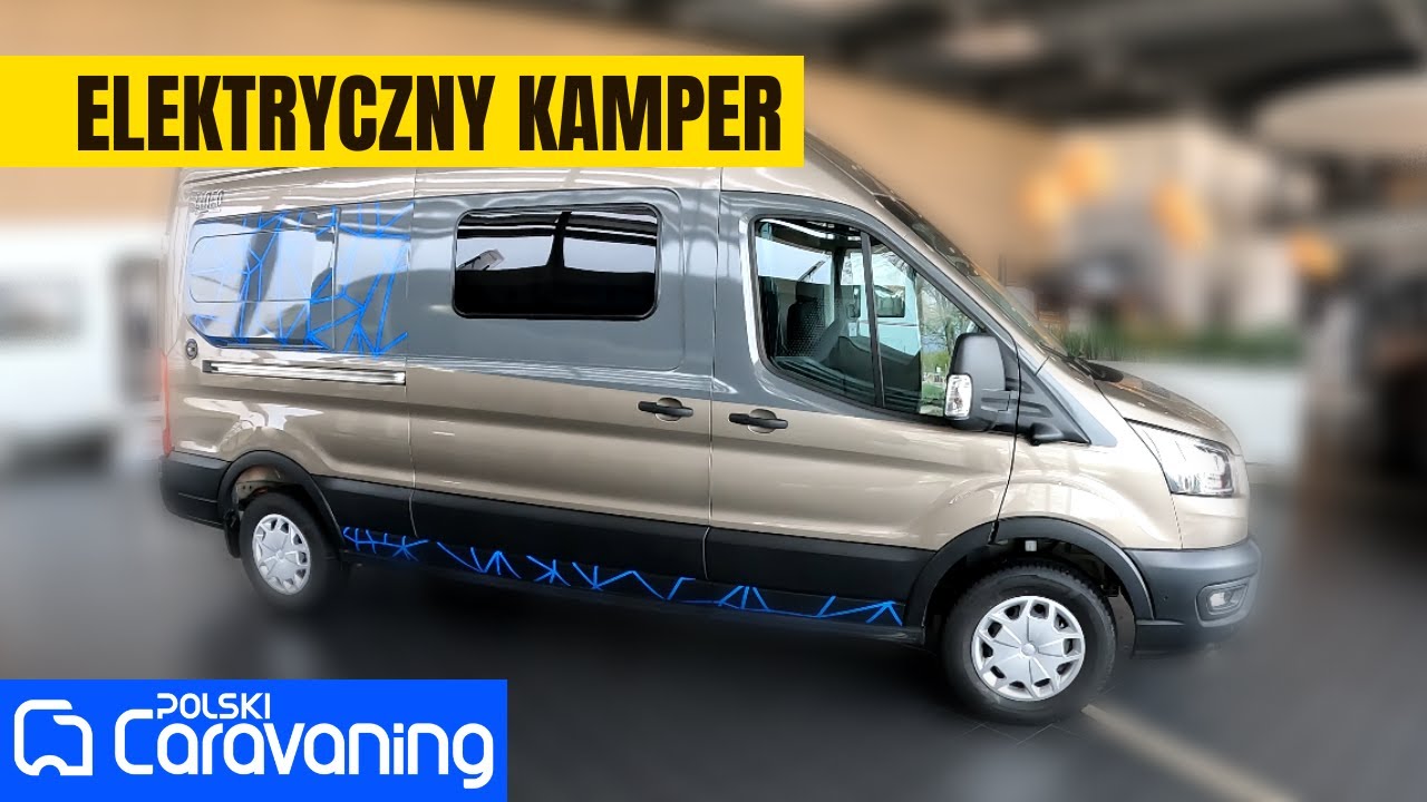 Elektryczny campervan Buerstner Lineo C590 na bazie Forda Transita z silnikiem 269 KM.