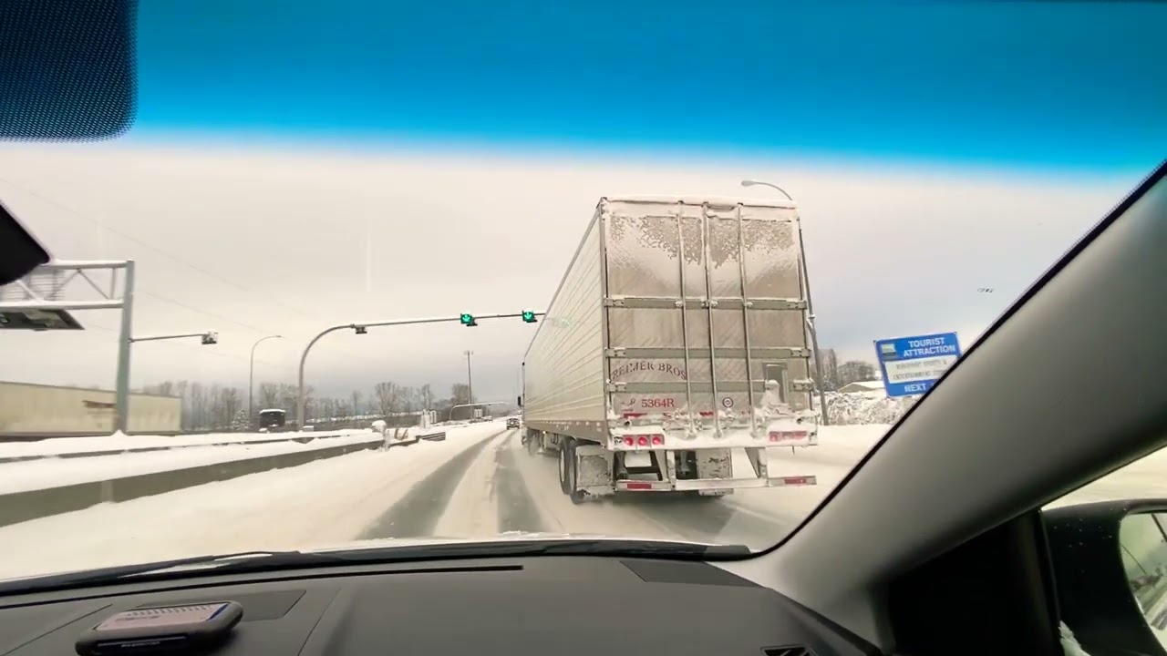 Another snow day just Joy ride around Vancouver