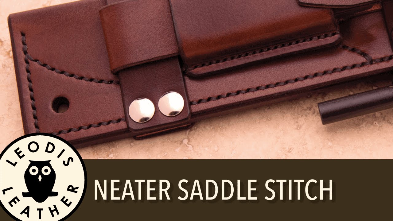 Quick Tip: Neatening up Your Saddle Stitch
