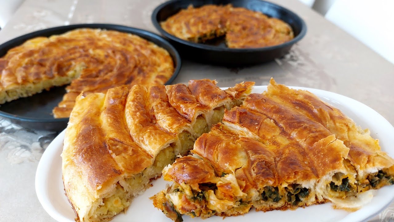 ❌OKLAVA YOK❌MERDANE YOK❌EN KOLAY EL AÇMASI  ÇARŞAF BÖREĞİ TARİFİ💯PATATESLİ & ISPANAKLI BÖREK😍