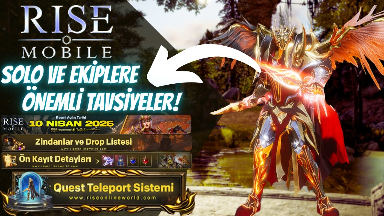 &Ouml;NEMLİ İPU&Ccedil;LARI VE TAVSİYELER! | RİSE ONLİNE MOBİLE