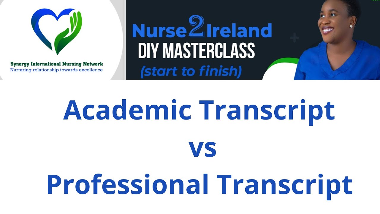 Professional Transcript VS Academic transcript