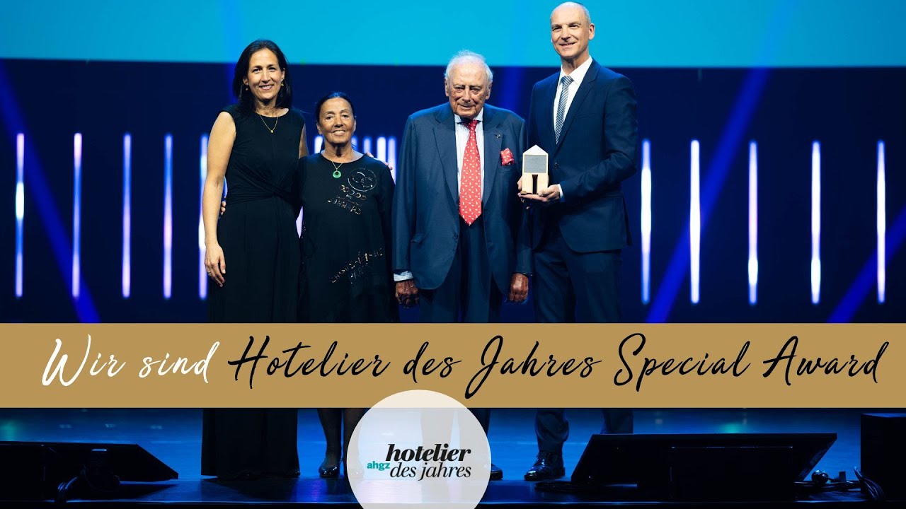 Wir wurden mit dem Hotelier des Jahres Special Award 2024 ausgezeichnet. 🤩🏆