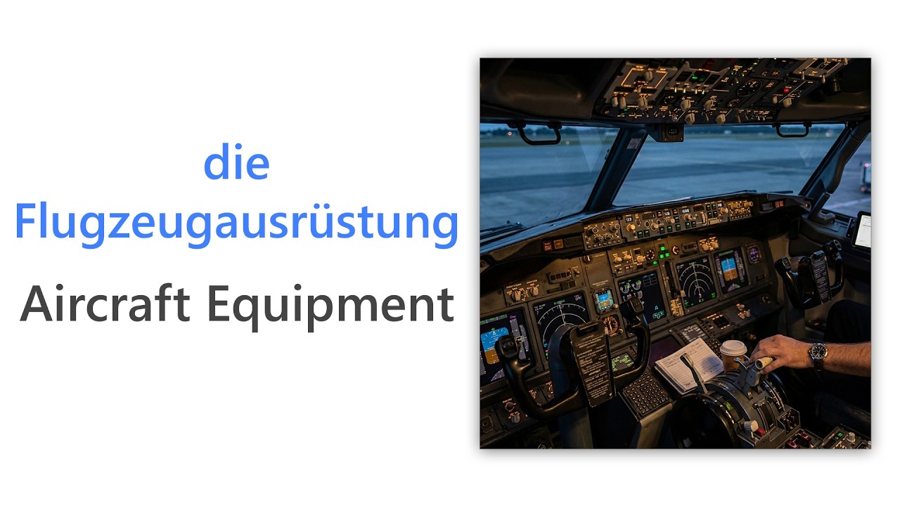 50 German Words for Aircraft Equipment | B1 German Vocabulary