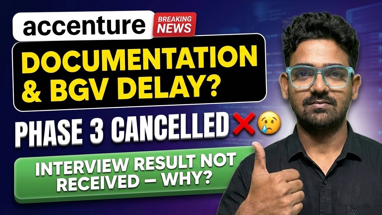 Accenture Hiring 2026 Update 🚀 Phase 3 Exam | BGV Mail Delay | Workday Mail Delay Explained✅