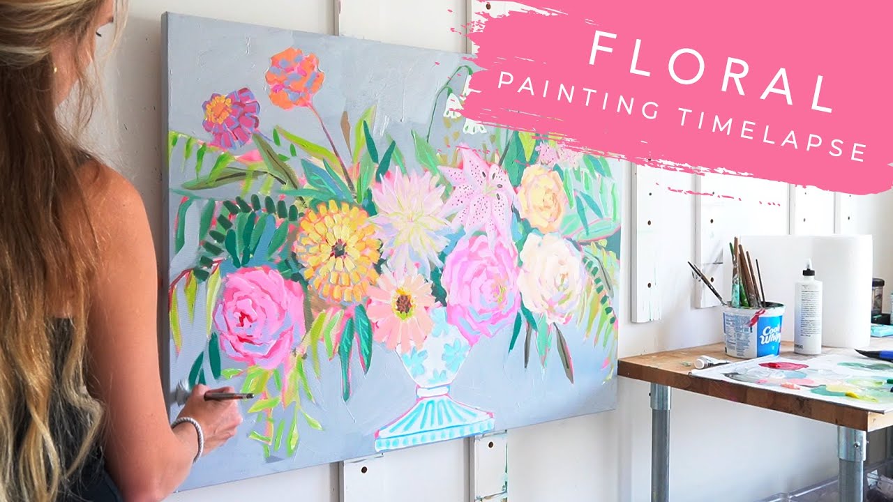 Floral Painting Timelapse