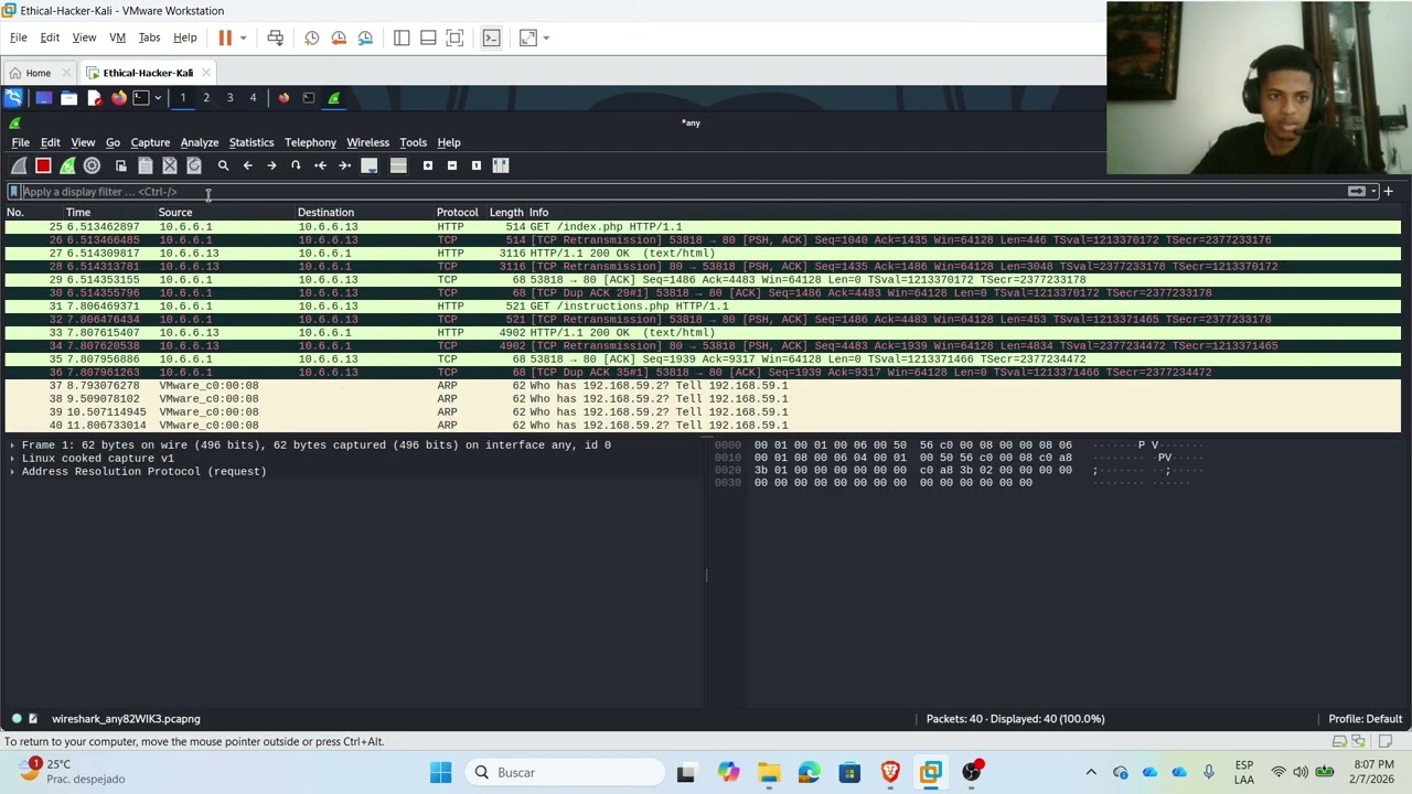 3.2.11. Lab - Detección de redes con Wireshark