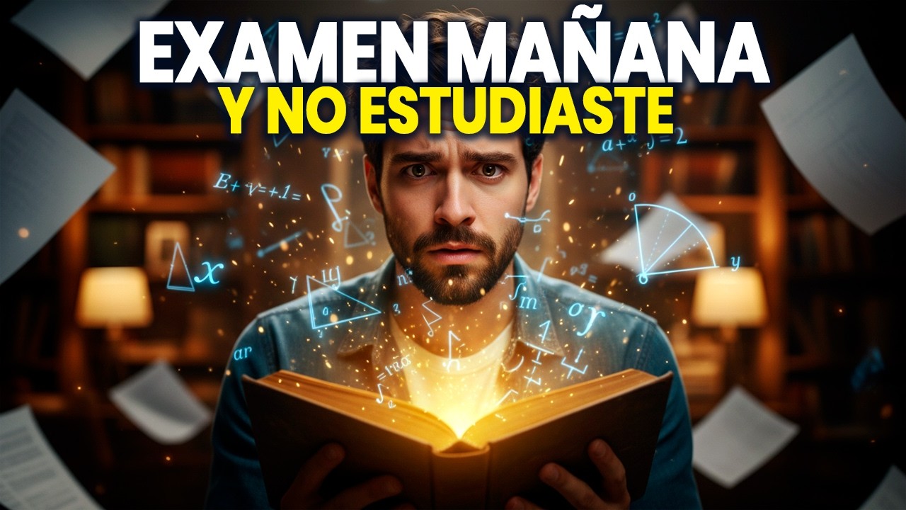 Cómo estudiar para un EXAMEN la noche anterior y NO reprobar (Plan de emergencia)