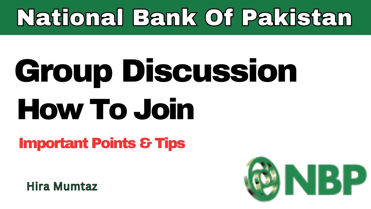 NBP Group Discussion  | Group discussion Topic and tips | NBP Online Discussion