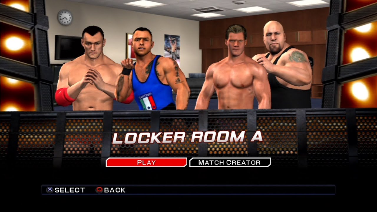 WWE SmackDown VS Raw 2011 PS3 - Santino Marella & Vladimir Kozlov VS Jeri-Show - Backstage Brawl