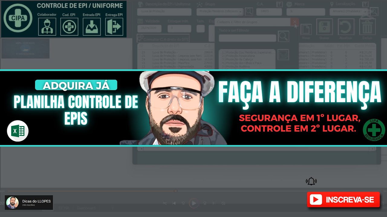 Controle de EPIs:  Solução Completa para Gerenciar Seu Estoque de EPIs de Forma Simples e Eficiente