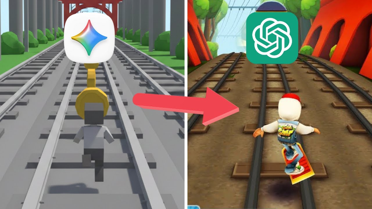 ChatGPT vs Claude vs Gemini Make Subway Surfers From Scratch