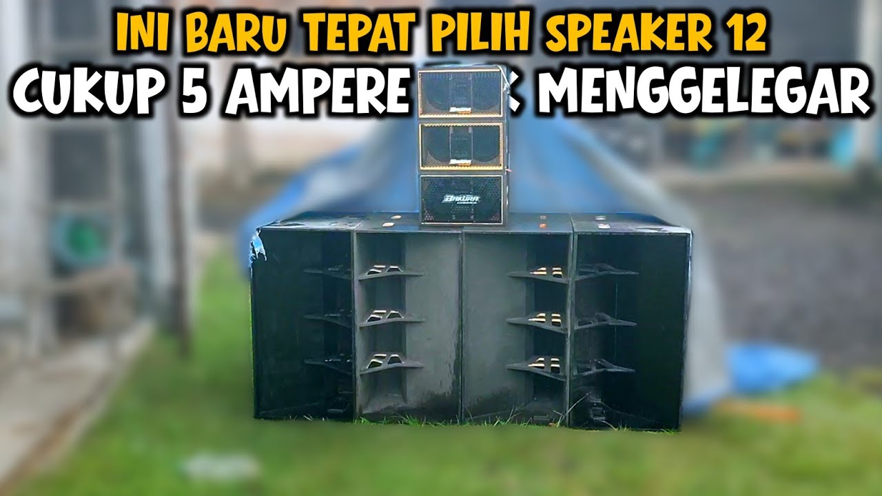 Semakin Gede Karakter Sub 12 inch Turbo || Speaker Cocok & Cukup Power 5 Ampere Bakura