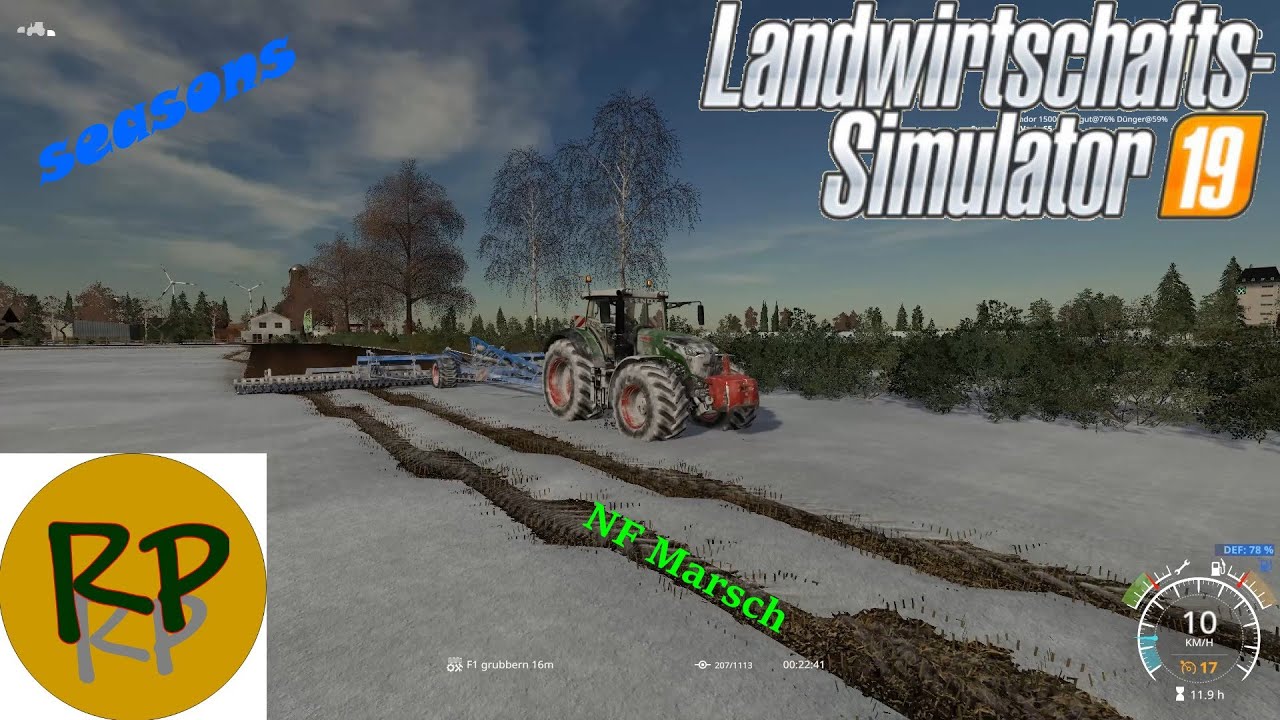LS19 NF Marsch V2.4 oG Seasons #84 Dicke Maschinen im Schnee