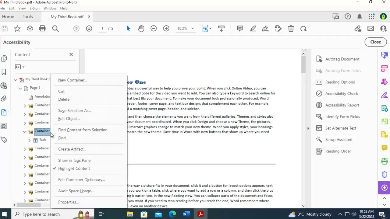 Learning Adobe Accessibility   Removing Empty Tags Propertly