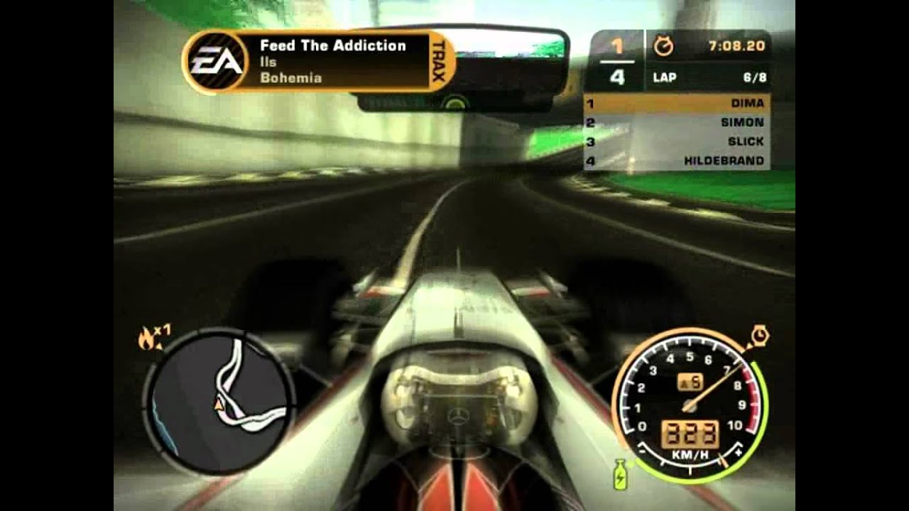 Need For speed Most Wanted with a Formula 1 car(high quality version)