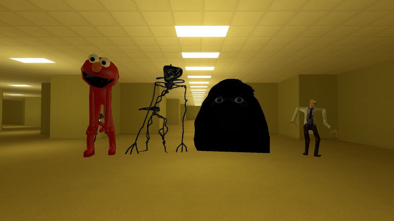 Nextbots in the backrooms(Garry's mod sandbox)