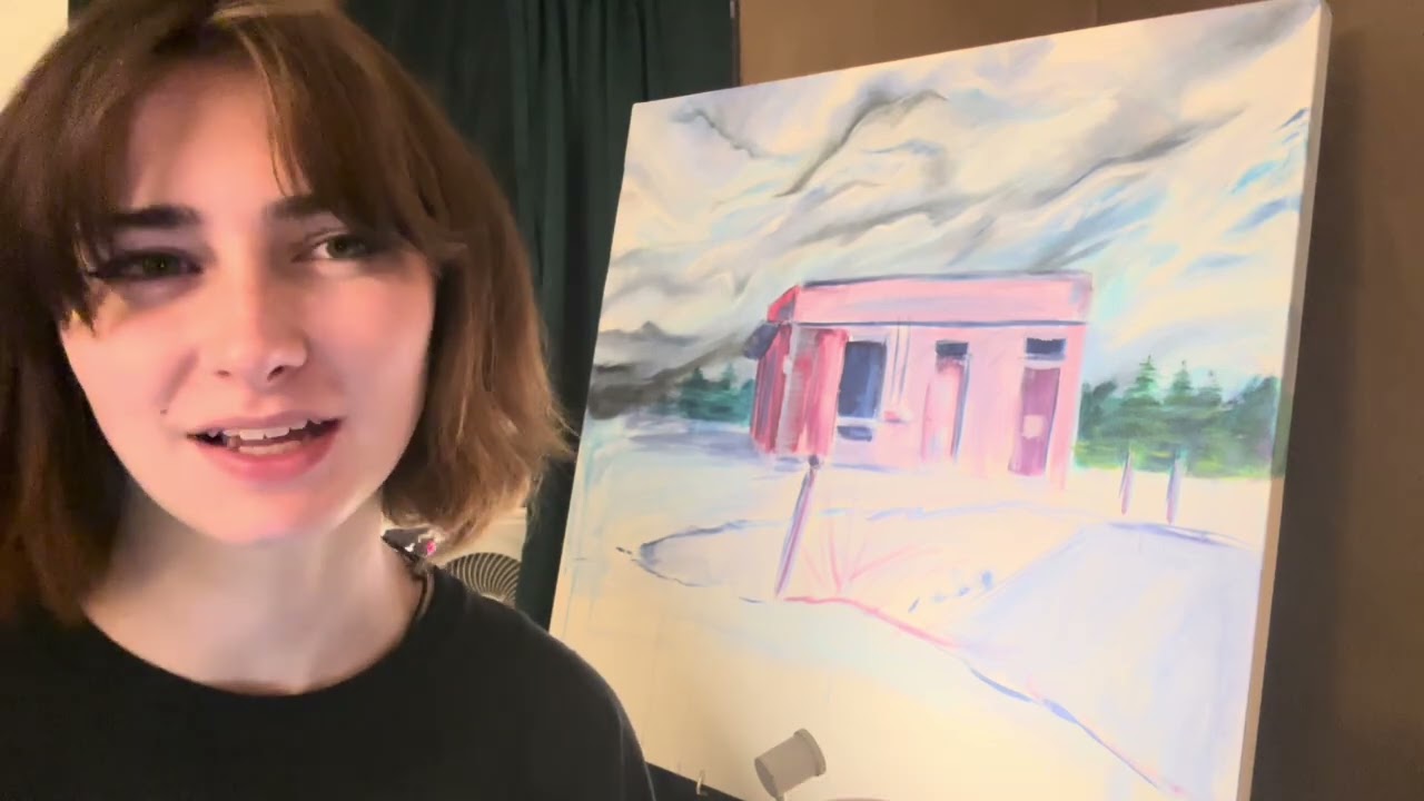 painting half the ground | ASMR | ~lofi~ whispered minimal talking