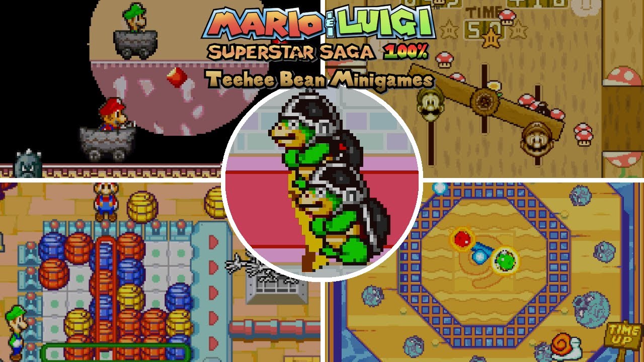 Mario and Luigi: Superstar Saga 100% Walkthrough – All Teehee Bean Minigames