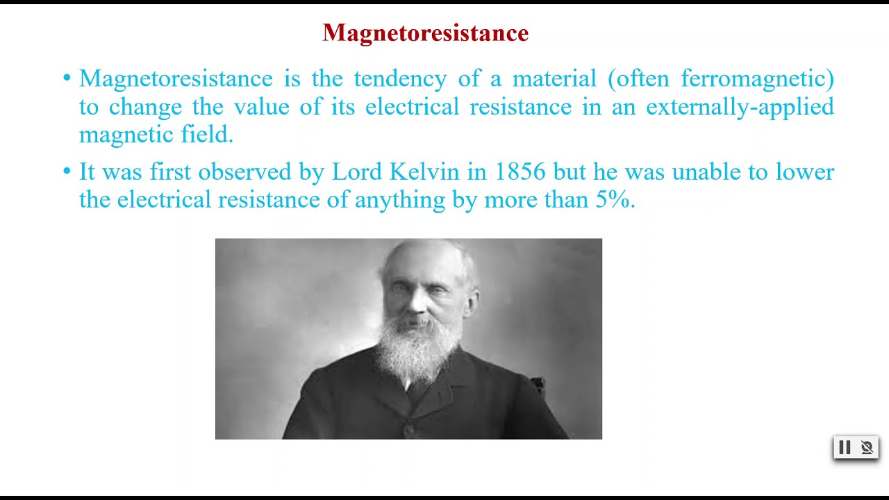Magneto Resistance and Anisotropic Magneto Resistance AMR