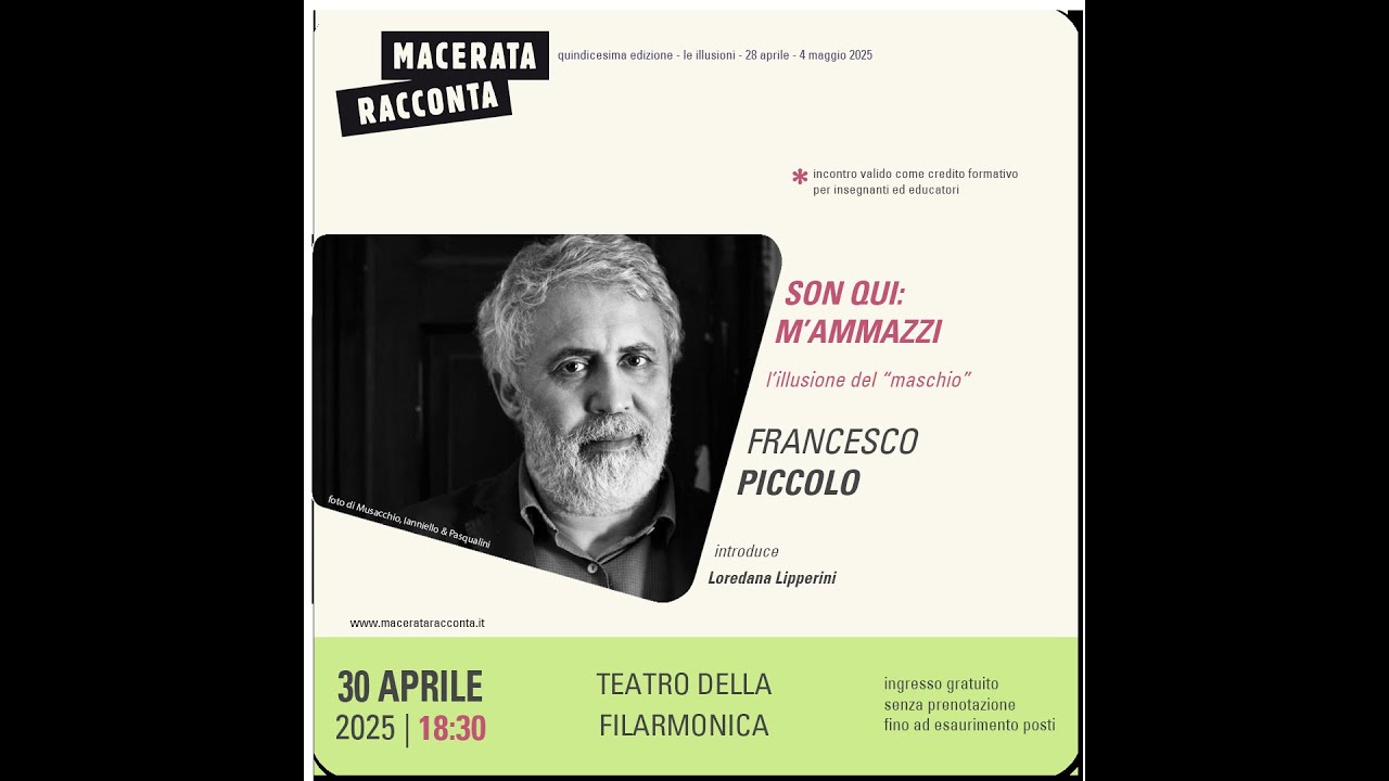 FRANCESCO PICCOLO - SON QUI: M’AMMAZZI - L’illusione del “maschio”