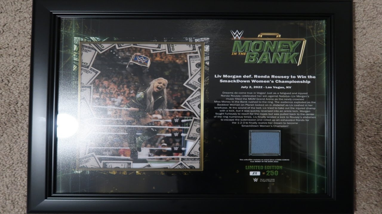 WWE Shop Unboxing 8/14/22 - Liv Morgan MITB Plaque