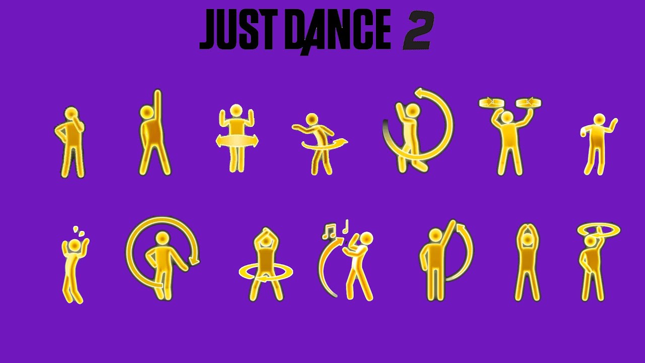 Just Dance 2 - All Gold Moves (with DLC's)