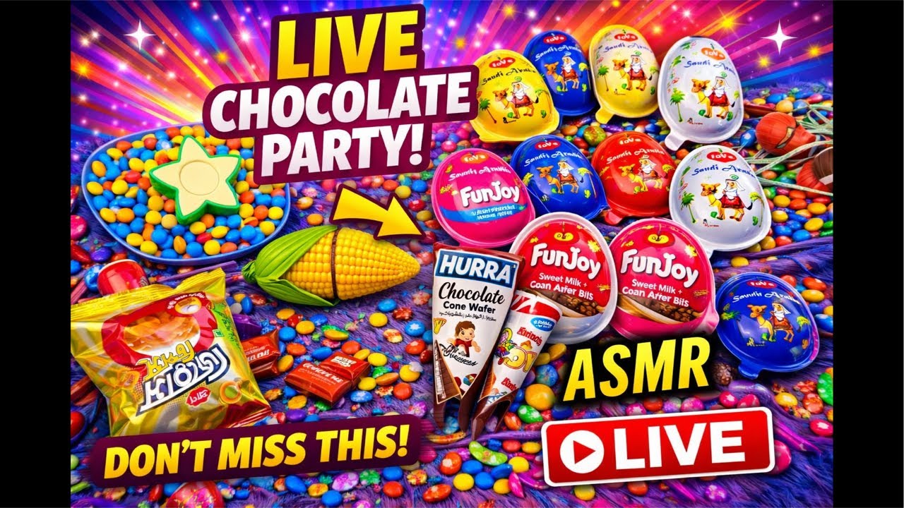 satisfying video with candy asmr🤡🤡🍭| unboxing | #asmr #livestream