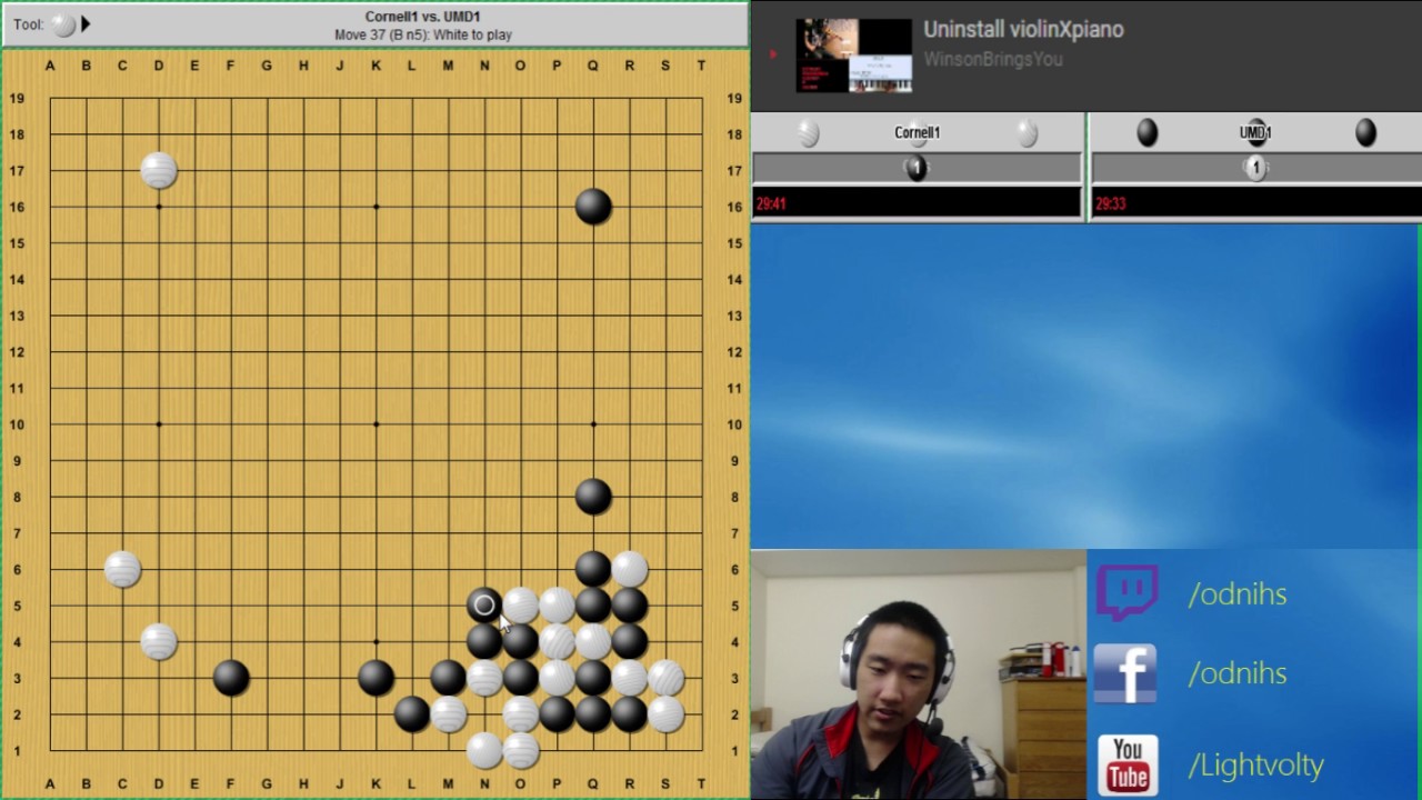 Collegiate Go League Season 6 Round 1 - UMD vs Cornell