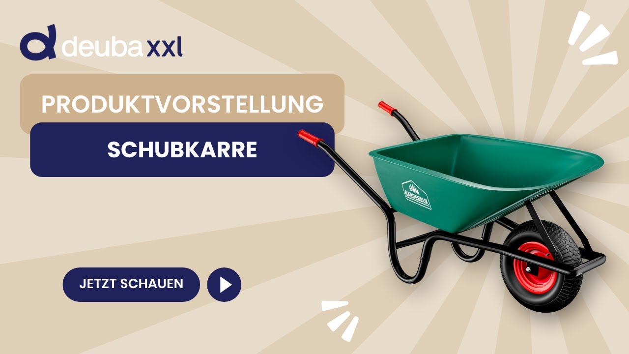 GARDEBRUK® Schubkarre Kunststoff 100L Luftbereifung Ø40cm
