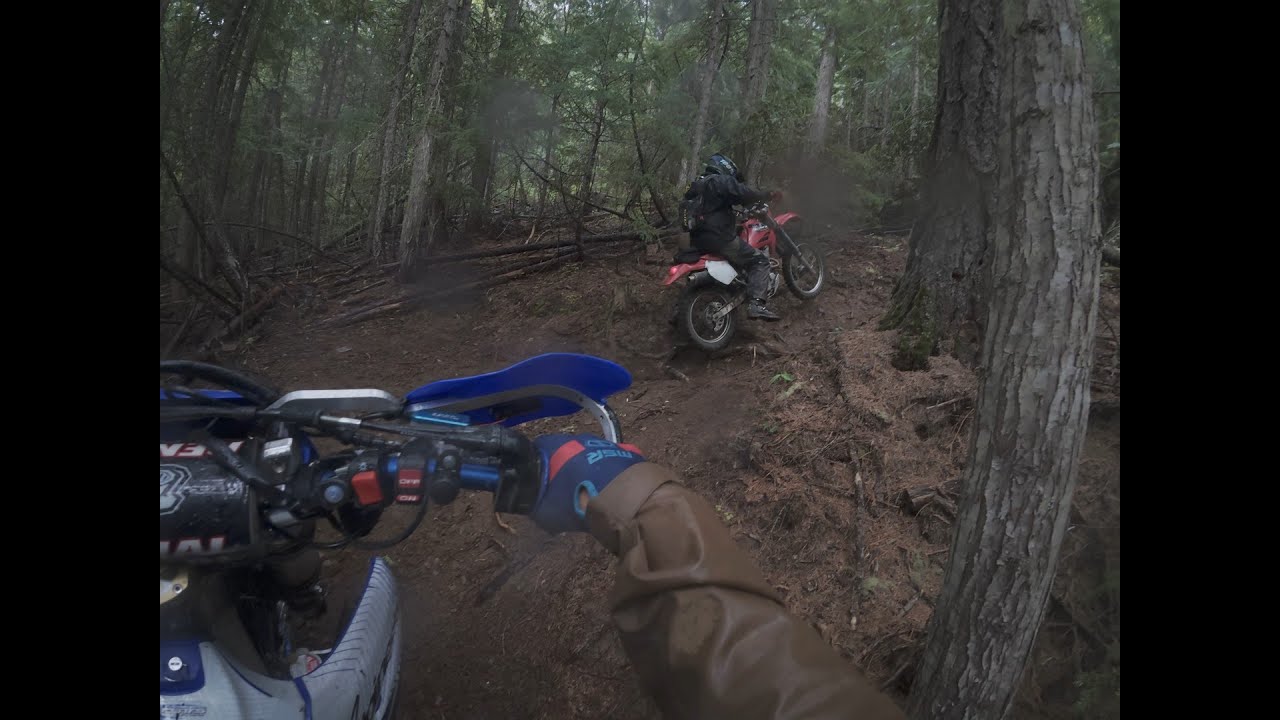 First woods ride on my XR400 on North Idaho singletrack on a sloppy day. Can I and the XR handle it?