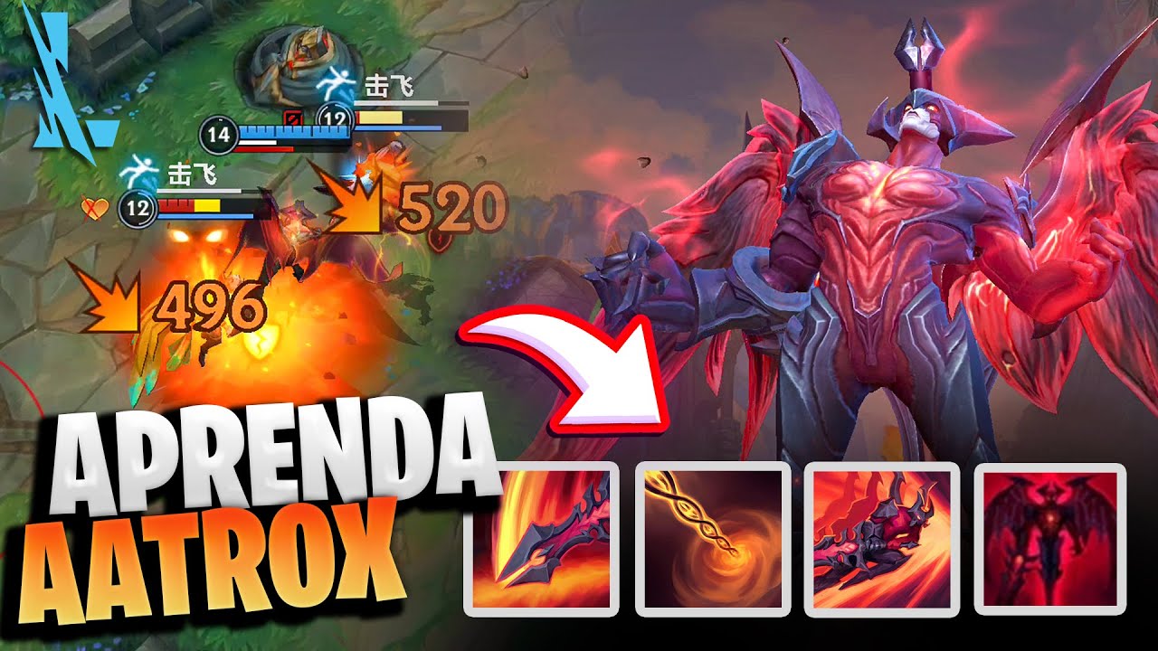 COMO JOGAR DE AATROX NO WILD RIFT, EXPLICA&Ccedil;&Atilde;O DAS HABILIDADES