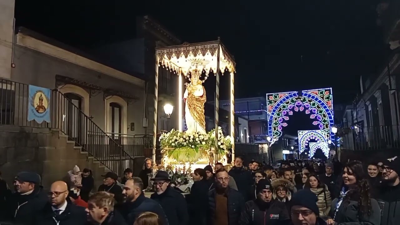 Festa di Maria Ss Immacolata Belpasso (Ct) Processione 08/12/2025