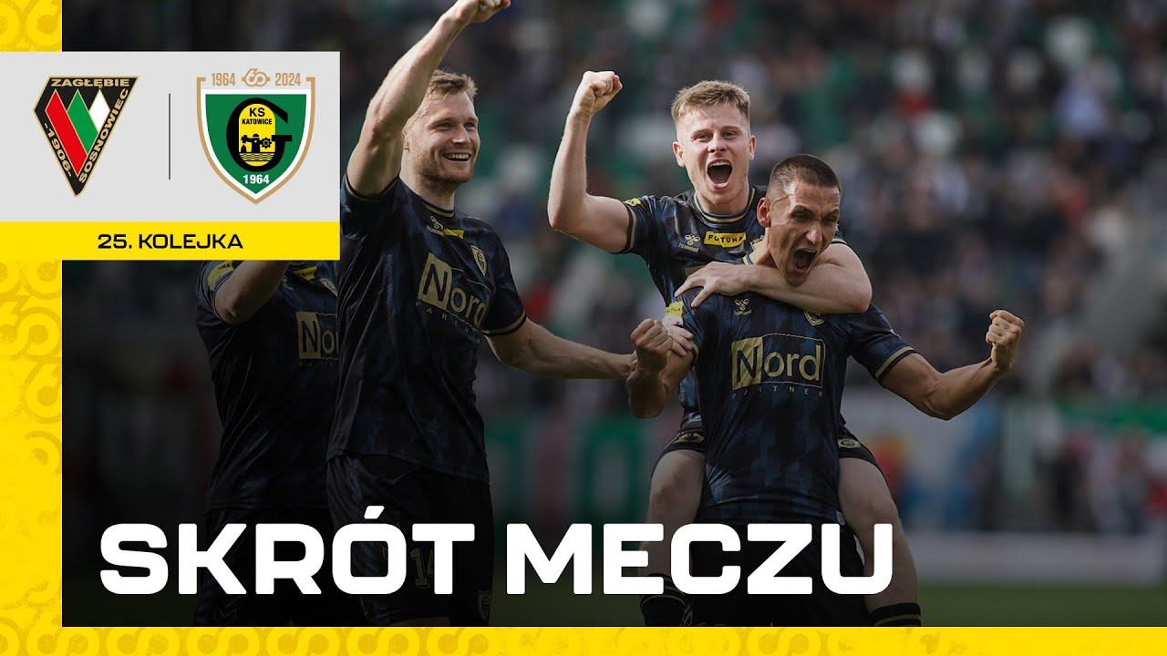 Skrót meczu Zagłębie Sosnowiec - GKS Katowice 0:4 (01.04.2024)