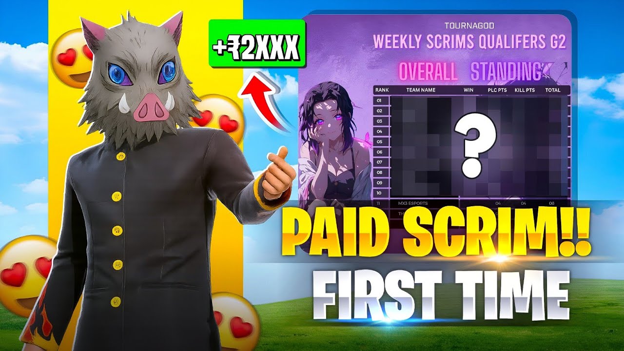 Playing Paid Scrim First Time 🔥🏆 Can We Qualify In First Time? 🤫| Tournament Gameplay 💥✅
