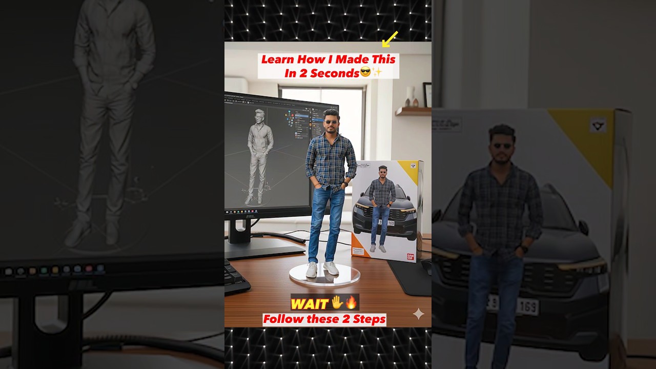 How to make 3d Nano Banana 🍌Sculpture with Google Gemini | Learn to make 3d sculpture
