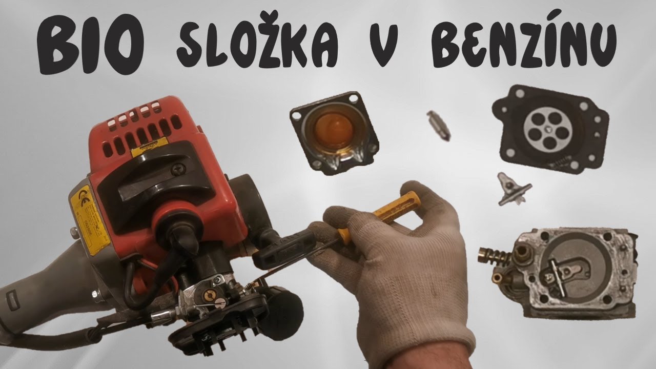 Oběť  BIO složky v benzínu Strunový křovinořez ABG